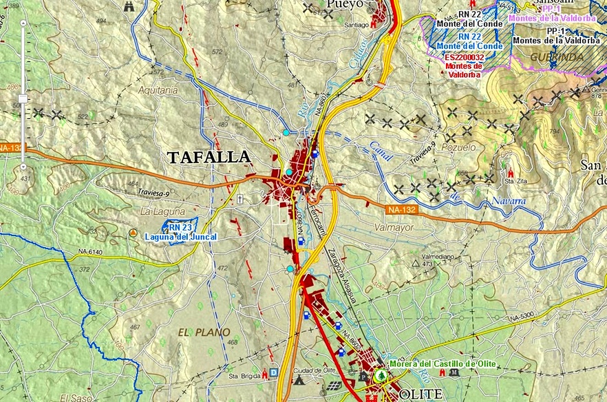 Tafalla area in the Zona Media (Central area) of Navarra, with plenty of infrastructure